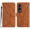For Vivo V50 Lite 5G Case Skin Touch Lines Imprinted PU Leather Flip Phone Cover