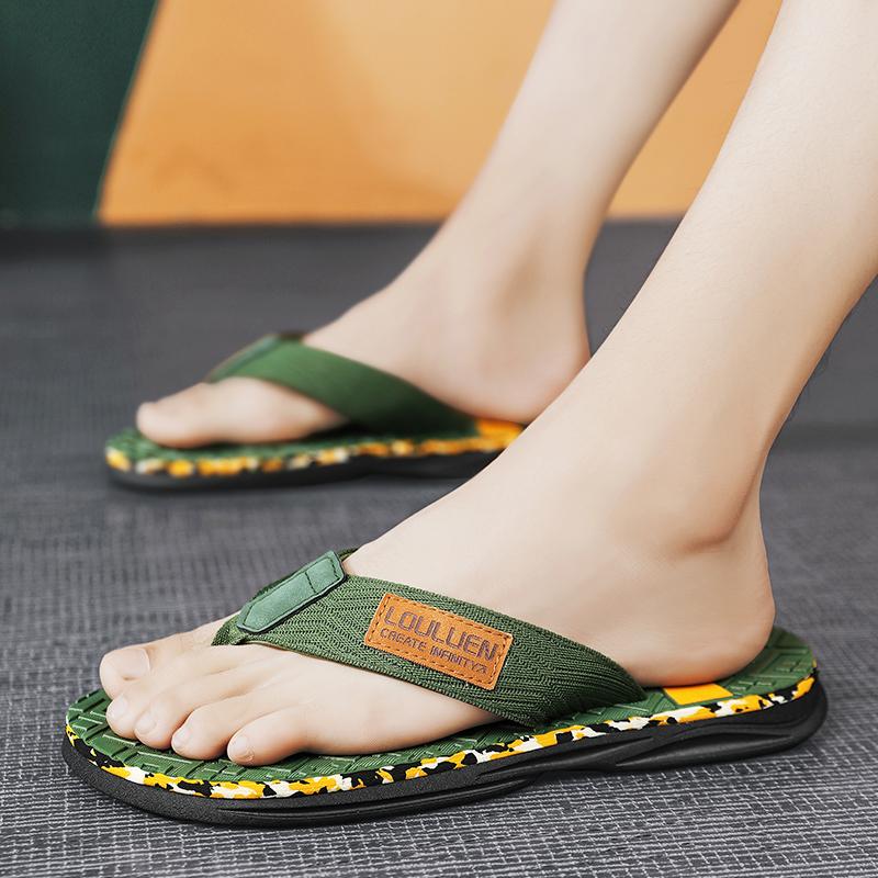 Fashion Brand Summer Fashion Flip Flop Men High Quality Non-Slip Outdoor Beach Flip Flops Men Flat Casual Slippers Men Chinelo Masculino
