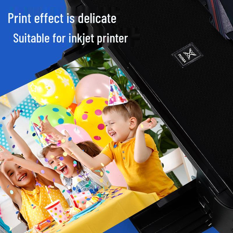 Vysoce lesklý fotografický papír A4, Různé velikosti (5", 6", 7"), Lesklá bílá pro domácí použití