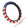 Bohemian Print Steering Wheel Cover Universal Fit for 36cm-39cm Diameter Car Steering Wheels Four Season Use