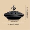 Sandalwood Plate Deer Lid Backflow Incense Holder Retro Zinc Alloy Hollow Fragrance Censer Lucky Deer Incense Burner Home Decor