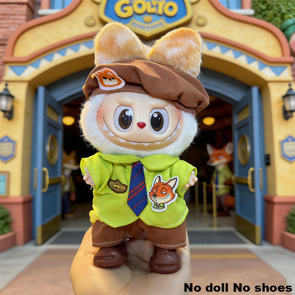 [No Doll]Only Clothes For Labubu Clothing Suitable For 17Cm Labubu With Zootopia Styles Clothing Accessories