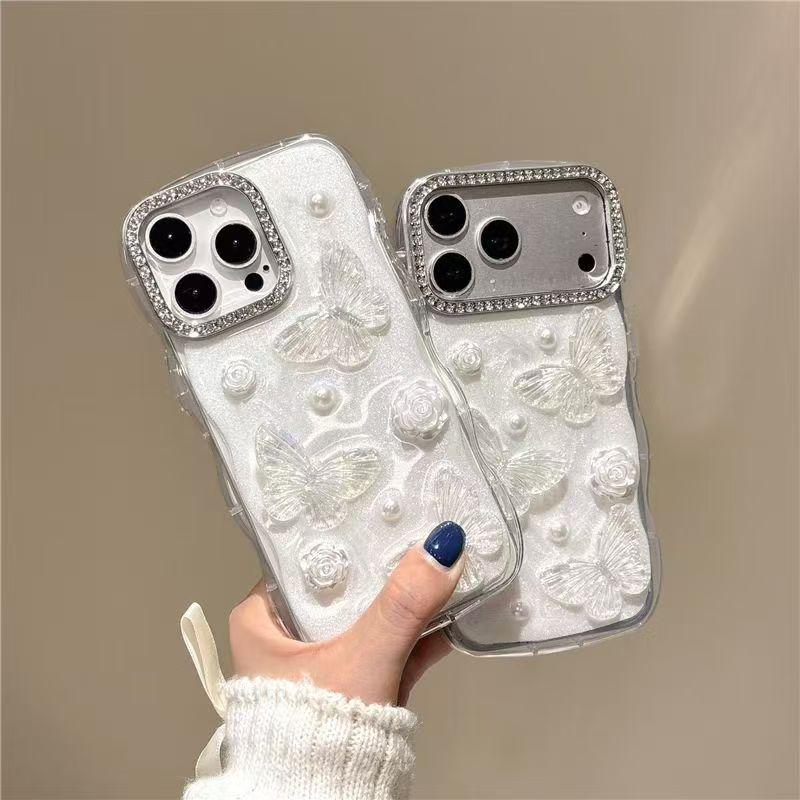 Fairy Butterfly iPhone17promax Mobile Phone Case for 16Pro15pm Light Luxury Anti-drop 14/13