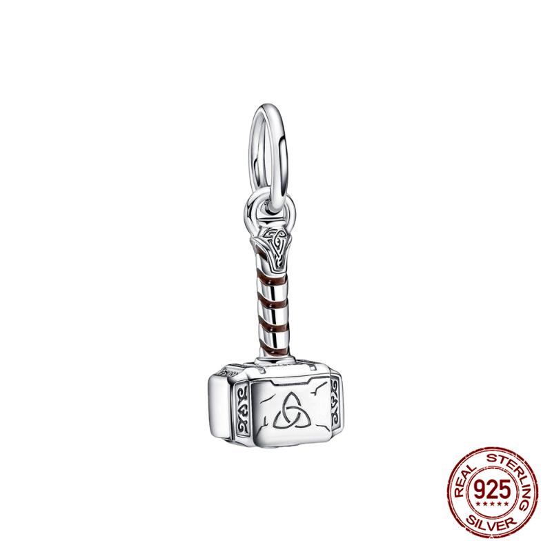 New  Mickey Minnie Beaded Marvel Lron Man Charms Plata De Leyoriginales Fit Bracelet Diy Jewelry Making Women'S Gift