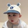 Summer Cute Baby Hat With Ears Cartoon Bear Toddler Girls Boys Baseball Cap Summer Casual Adjustable Kids Short Brimmed Caps