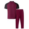 Summer Men's Casual Round Neck Short Sleeved Pants Set