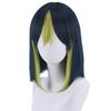 Game Genshin Impact Tighnari Cosplay Wig Tighnari Dark Blue Green Short Heat Resistant Synthetic Hair  Role Play Wigs + Wig Cap