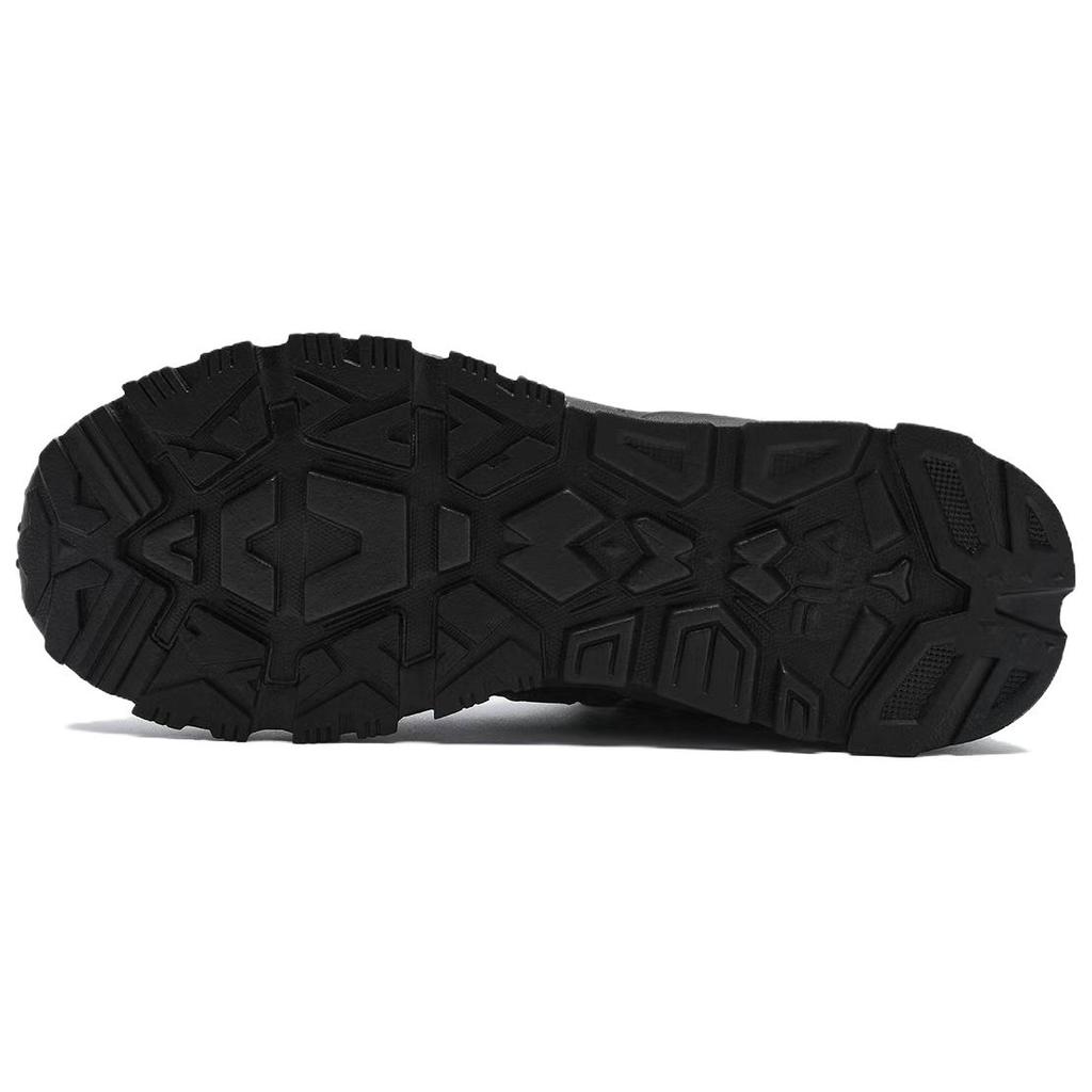 New FILA Trek 1S Abrasion Resistant Mid top Chunky Sneakers Men's Black F12M442113FBF