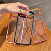 Transparent Silicone Frame Bumper Case For iPhone 17 Air 16 16E 15 14 13 12 Mini 11 Plus Pro Max Lens Ring Protective Hard Cover