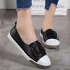 Women Loafers Flats Lady Slip On White Split Leather Moccasins Casual Female Shoes