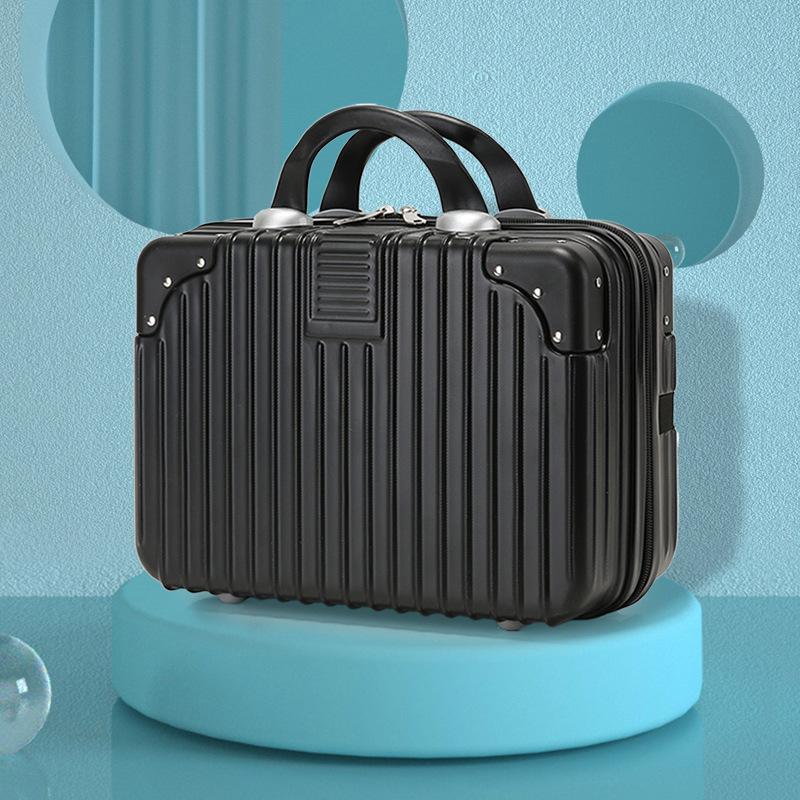 New Minimalist Style Portable Suitcase 14 Inch 16 Inch Makeup Box with Small Mini Travel Password Box Storage Bag As A Souvenir