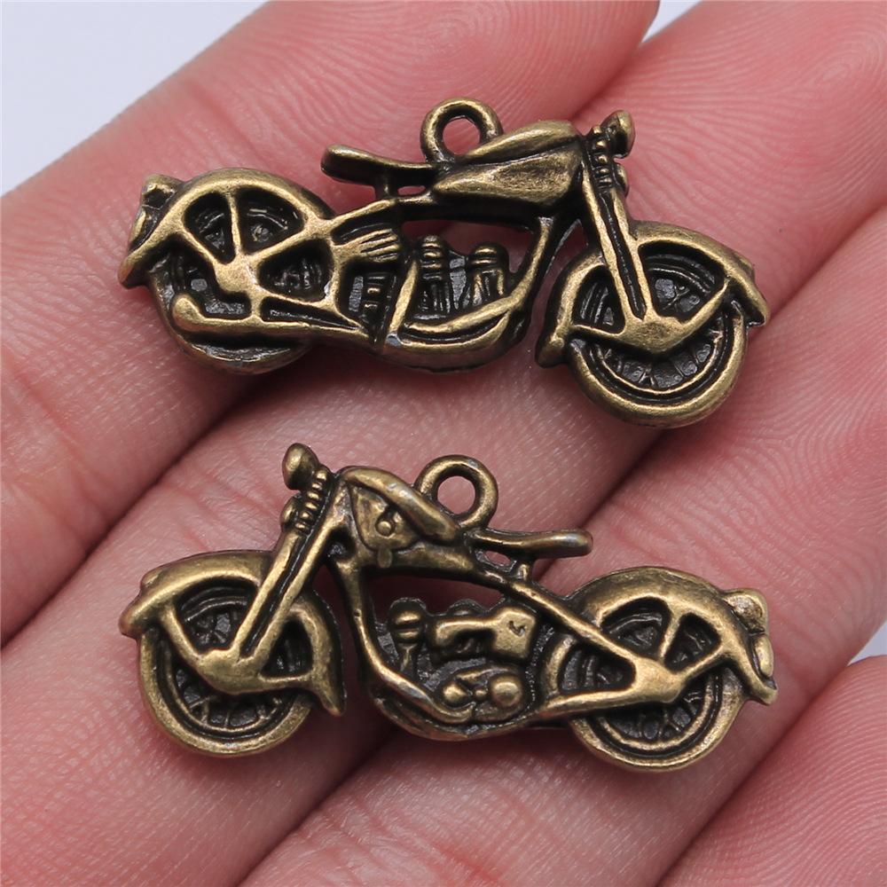 10pcs Motorcycle & Bikecycle Charms Pendants Antique Jewelry Making DIY Handmade CraftFor Jewelry Making