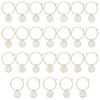 26Pcs DIY Wine Glass Charm Rings Letters Pendant Wine Glass Hoops  Wedding Party Decor