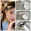 Tassel Bow Hairclip Long Ribbon Bowknot Ribbon Hairpin Sweet Balletcore Bow Hairpin  Girl
