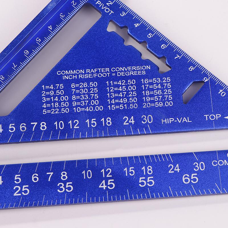 7-Inch Metric Woodworking Aluminum Alloy Triangle Gauges Right Angle Ruler Measuring Gauging Tools High Precision Marker Ruler