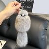 Keychain Pendant Fox Plush Doll Charm Soft Stuffed Key Holder Portable Key Organizer Backpack Bag Accessory