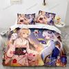 Game Genshin Impact Comforter Bedding Sets Quilt Bed Cover Duvet Cover Pillow Case Sets Kids Adult Size Home Textileextile