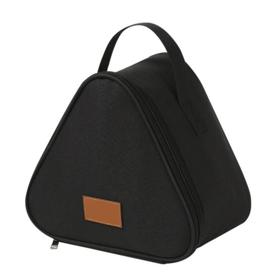 Lunch Bag Snack Organizer with Handle Easy To Clean Waterproof Stain-Resistant Triangular Food