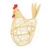Iron Wire Easter Eggs Storage Containers Farmhouse Style Egg Holder Hen Shape Egg Baskets  Fruit