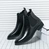 22 Autumn and Winter New High-top Leather Shoes British Casual Cycling Boots Hair Stylist Chelsea Leather Boots