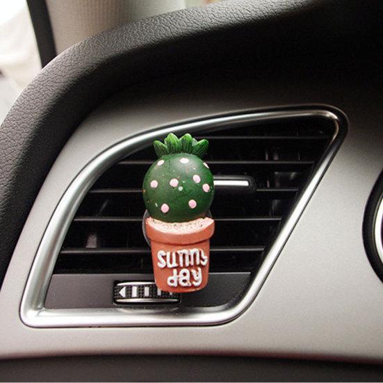 Lovely Cactus Bread Tomato Car Air Vent Outlet Fragrance Perfume Clip Freshener