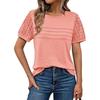 BFCCQB Camicette e camicie casual con scollo a maniche corte e alla moda da donna