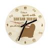 Tibetan Terrier, Tsang Apso, Dokhi Apso - Clock with Dog, Wooden Clock with Engraving, Personalised Clock by