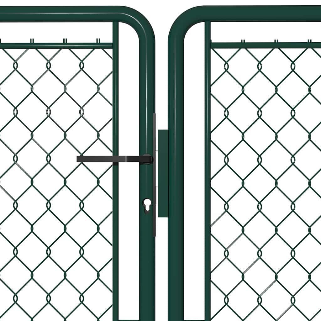 Steel Garden Gate 400 X 100 Cm Green