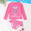 2026 Girls' Long Sleeve Two-Piece Swimsuit - Toddler Split Set