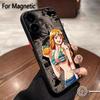 Anime Ones Pieces Luffys Zoros Phone Case For Samsung Galaxy S25 S24 S23 S22 S21 S20 FE Plus Ultra 5G Matte Magnetic