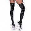 XXXL Plus Size Oil Shiny Latex Stockings High Quality PVC Wetlook Thigh High Stockings Women Sexy Lingerie Pole Dance Hosiery