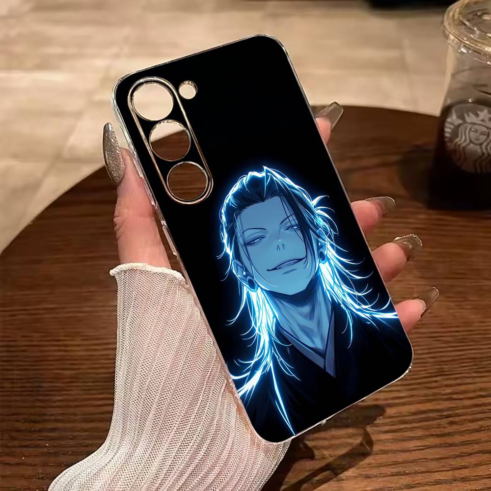 J-J-ujutsu Kaisen-S-uguru- Geto Clear Soft Silicone Phone Case for Samsung Galaxy A71, A70, A52, A51, A40, A30