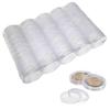 Coin Capsules: 100 Pcs 25mm Portable Case - Secure Transparent Storage Box for Coin Collectors Organizer