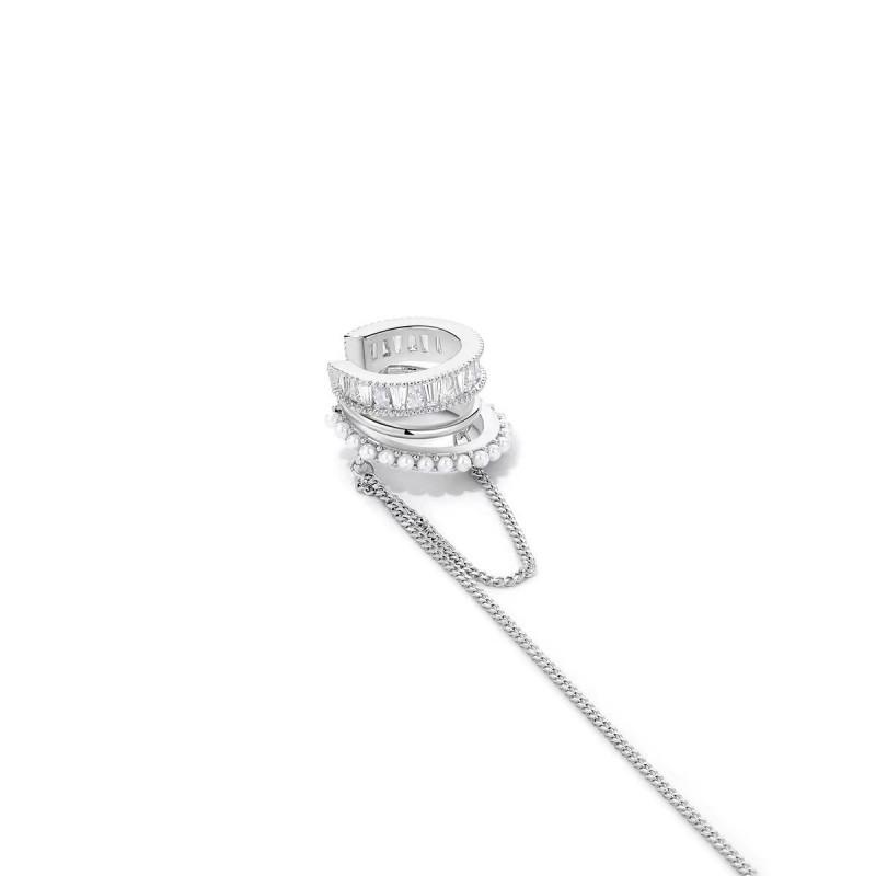 

Циркон Жемчужная Кисточка Кафф для Уха – Без Пирсинга, Элегантный Дизайн, Универсальные Женские Украшения