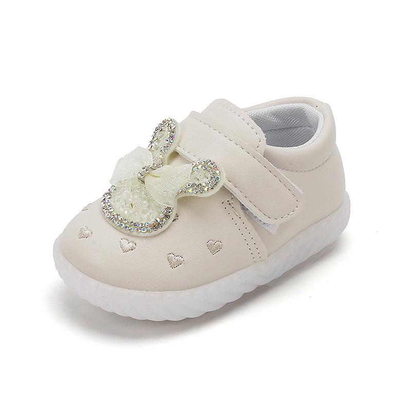 2025 Frühling und Herbst Baby Kleine Lederschuhe Weiche Sohle Hase Baby Kleinkindschuhe Mädchen Prinzessin Schuhe 0-2 Jahre Altes Babyschuhe