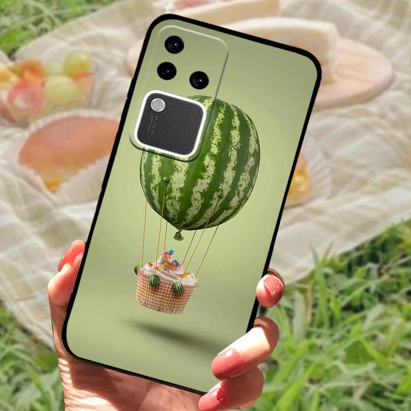For Vivo V30 Pro Case For Vivo V30 Lite Shockproof Silicone Soft Marble Black Bumper Funda Coque for Vivo V30 V2318 Phone Shell