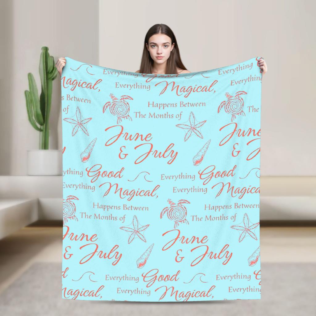 The Summer I Turned Pretty Flannel Throw Blankets Cousins Beach for Bedding Throws Knitted Blanket Travel Warm Portable Quilt