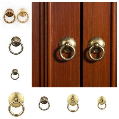 Ring Door Knocker Handle Drawer Knobs Vintage Pull Rings  Drawer