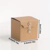 4 Stück Kraftpapierboxen Geschenkversandkartons Karton-Versandtaschen zum Verpacken von Geschenken Duftkerze Duftende Leckerli-Boxen Glasbox Geschenkverpackungsbox