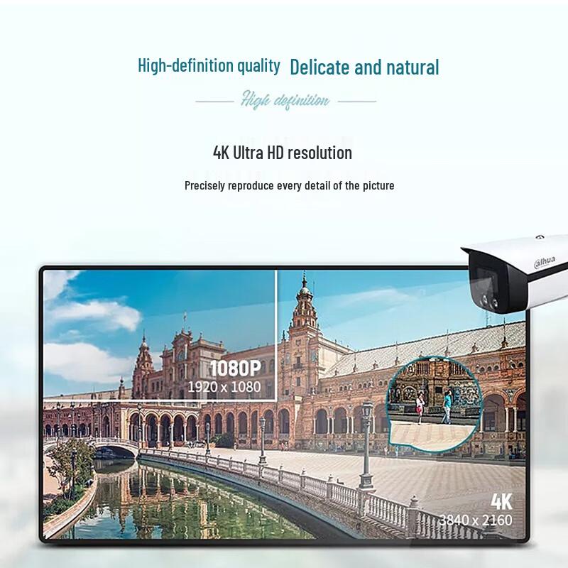 Dahua 8MP AI Full-Color Motorized Zoom IP67 Bullet Camera CN plug (adapter included)