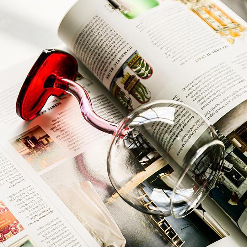 High aesthetic and caring white wine high footed glass, red wine glass, household light luxury Valentine's Day wedding gift.zwq