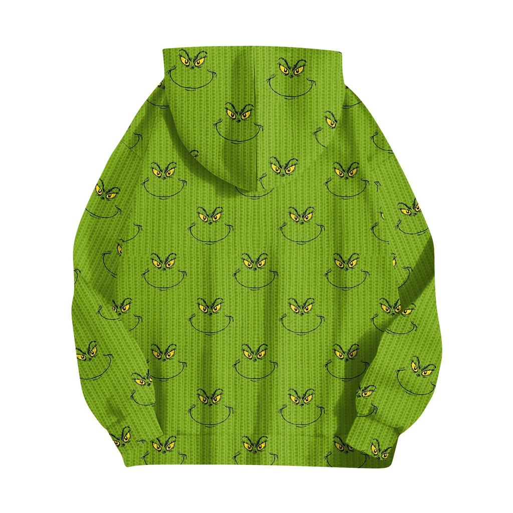 Women's Fashion Jacket Casual Printed Long-sleeved Hooded Cardigan Sweatshirts