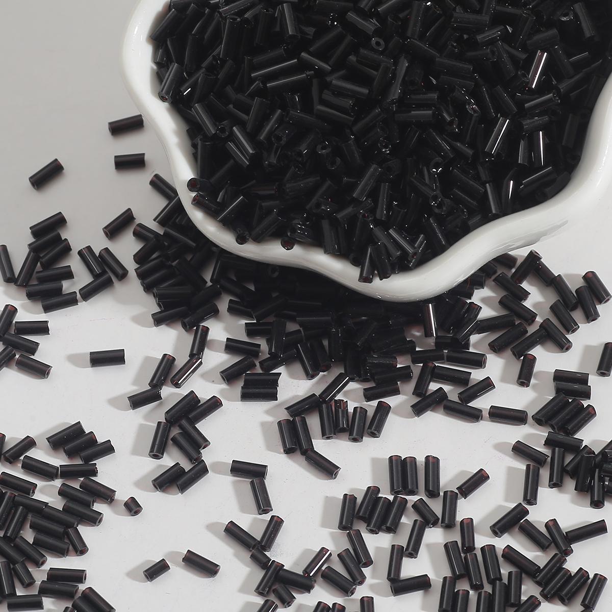 

300/700 шт чешские цилиндрические стеклянные бусины европейские семенные длинная трубка с двумя отверстиями свободные бусины для изготовления ювелирных изделий 2x7mm 300pcs