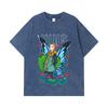 275 GSM Washed T-shirts 100% Cotton Seven Deadly Sins V6 King Print Unisex Heavy Cotton T Shirt