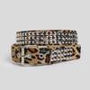 Leopard Print Waistband PU Leather Waist Belts Casual Waist Strap