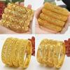 Alloy Spring Indian Gold-Plated Hollow Jewelry Set: Women's Bracelet Ring Bridal Accessories
