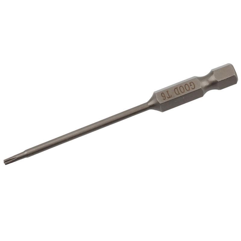 GOOD SH Torx T6 1/4*75*2.5*50 Air Screwdriver Bit, S2 Steel Torx Socket