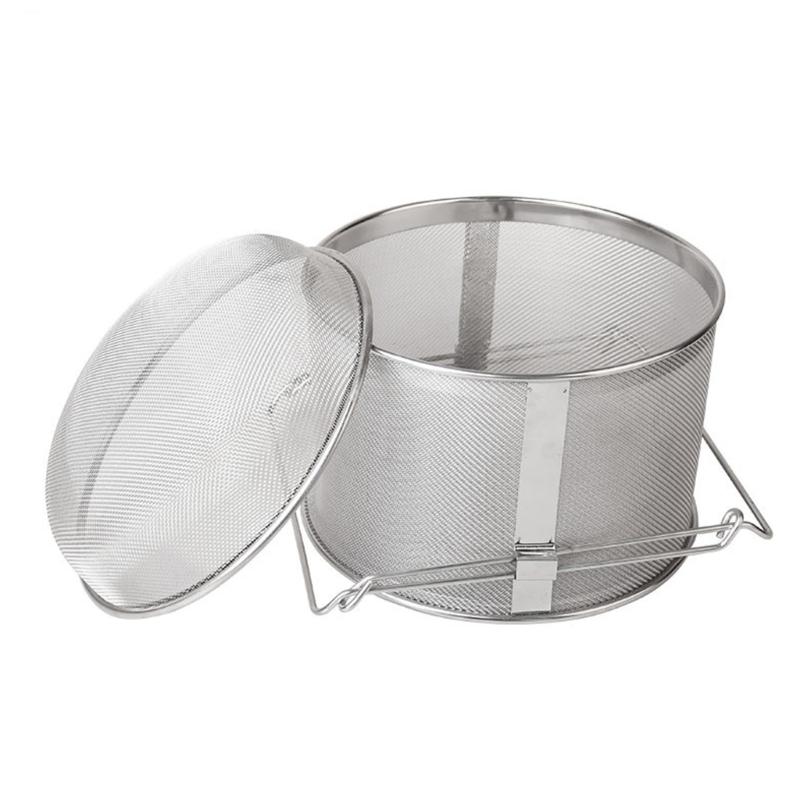 Stainless Steel Bees Keeping Strainer With Double Mesh Pure Honeys Extraction Washable And Long lastingly Construction