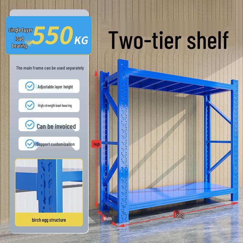 Heavy-duty Multi-layer Iron Storage Rack for Hardware and Goods