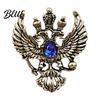 Brooch im Vintage-Stil Adler Metallnadel Design mit doppelköpfigem Adler Reversnadel